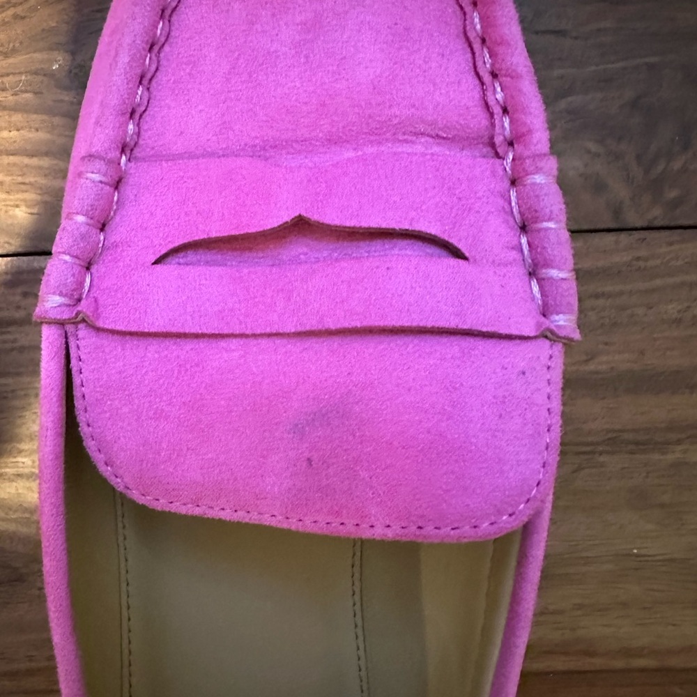 Jcrew Pink Suede Loafers - Picture 2 of 4